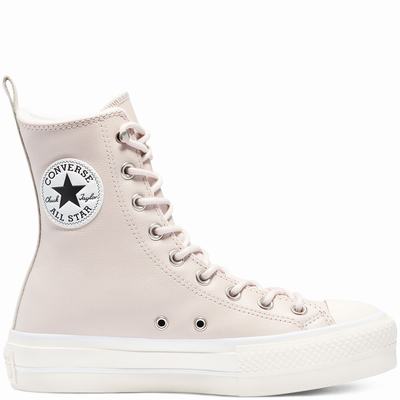 Női Converse Mountain Club Extra-High Platform Chuck Taylor All Star Magasszárú Cipő CO5097836 Bézs